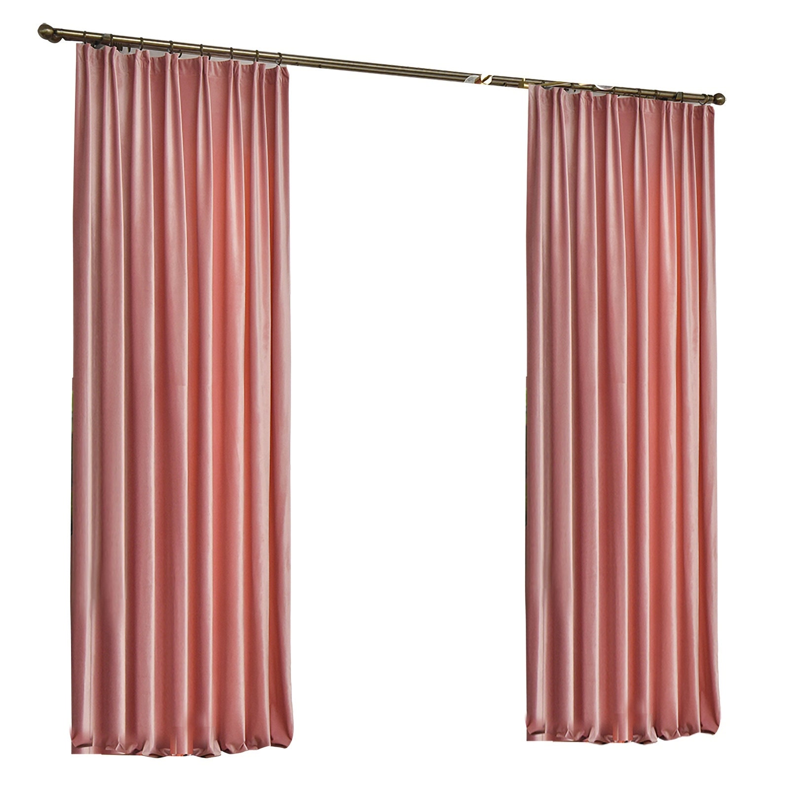 A Pair of Blush Pink Velvet Curtains Curtains Girl Bedroom Etsy