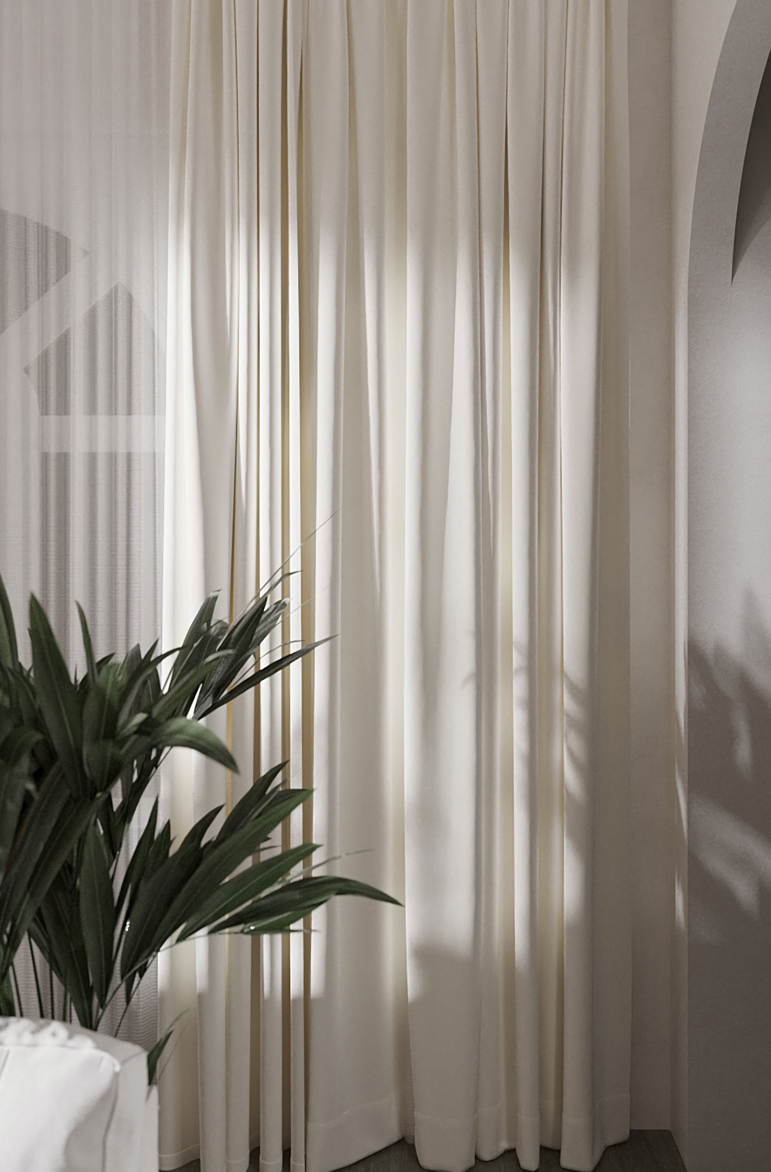 Pair of Ivory Velvet Curtains off White Velvet Curtain Etsy