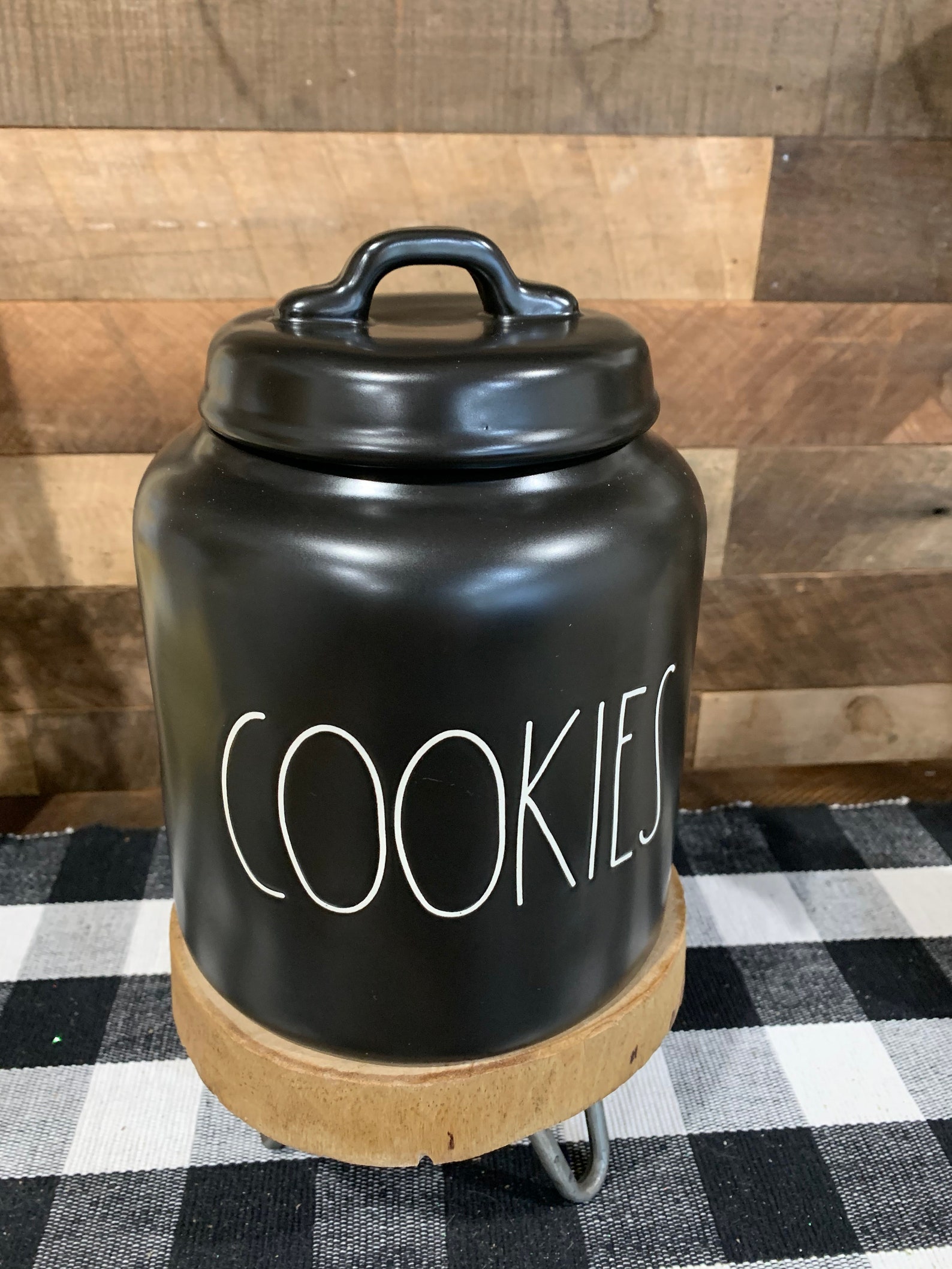 Rae Dunn Black Cookies Canister BNWT HTF Beautiful Piece Etsy