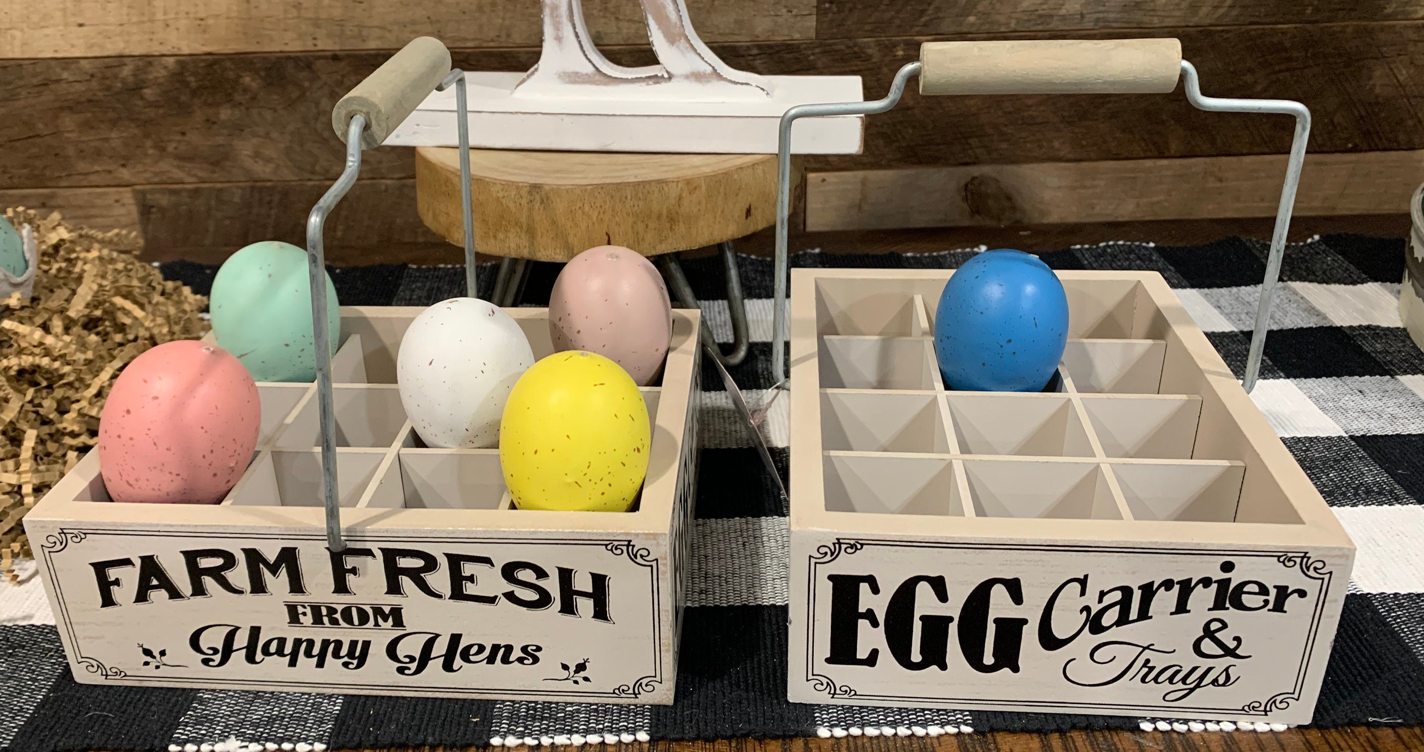 Adorable Wooden Egg Carrier Crate Great for Tiered Shelf Etsy