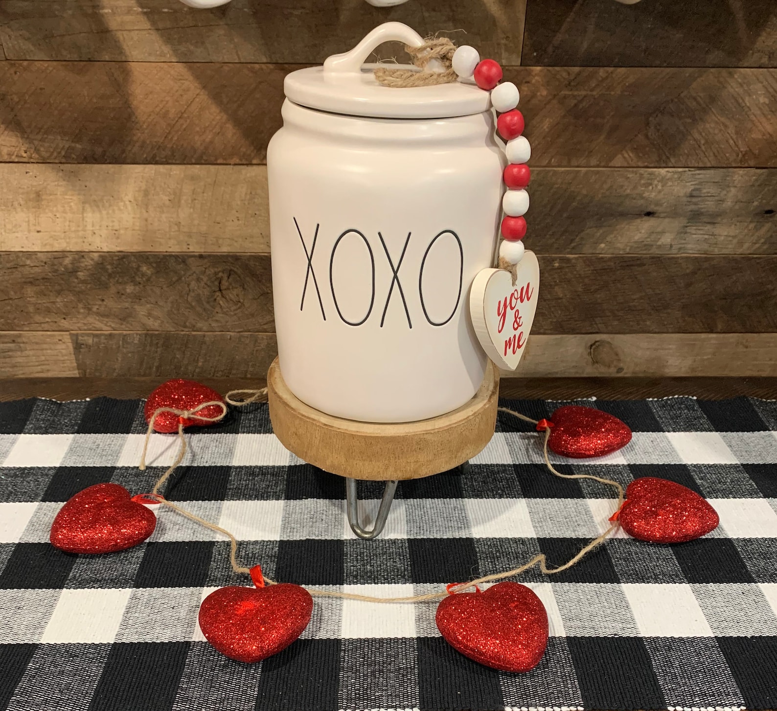 Rae Dunn Valentine's Day XOXO Canister Farmhouse Decor Etsy