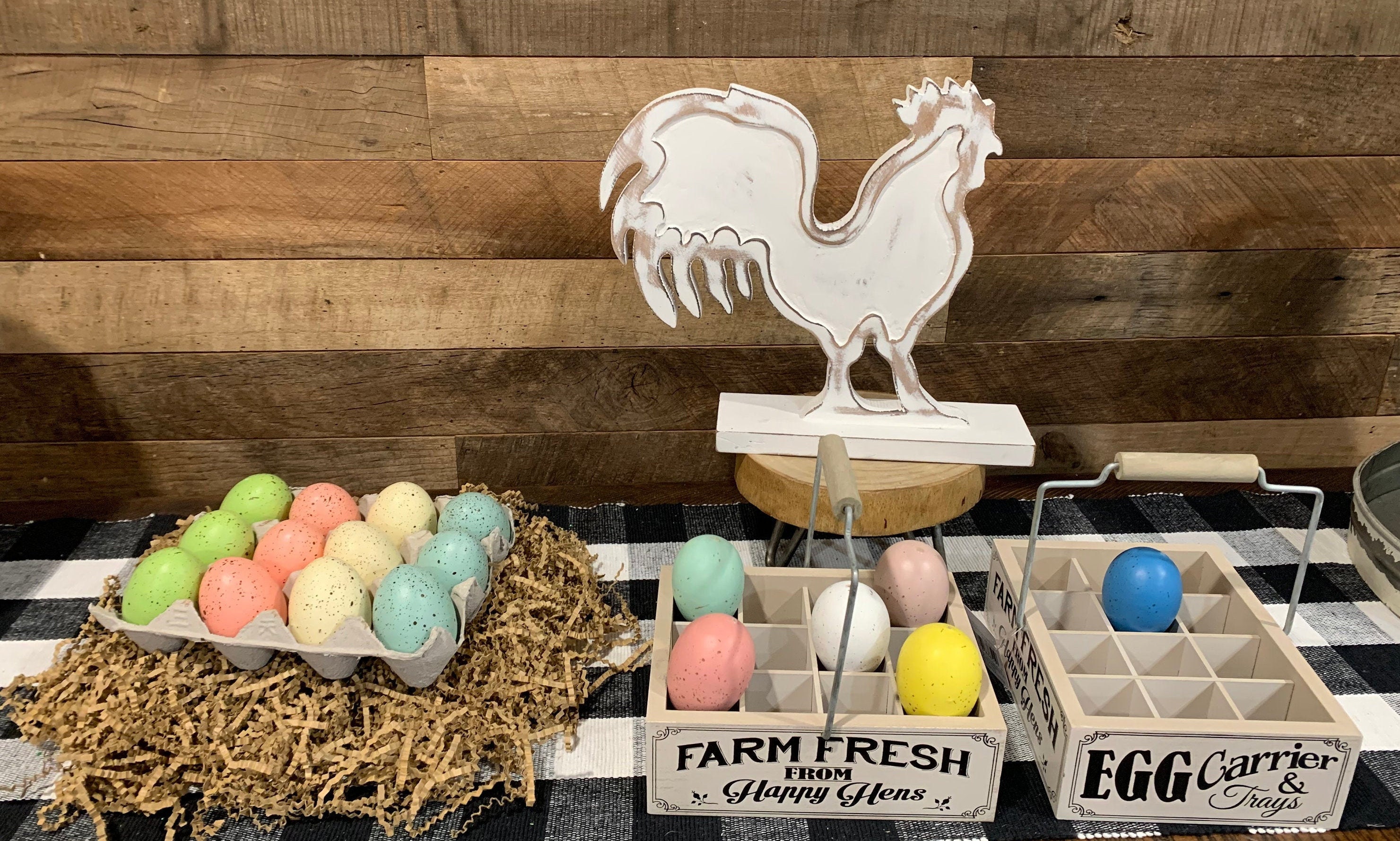 Adorable Wooden Egg Carrier Crate Great for Tiered Shelf Etsy