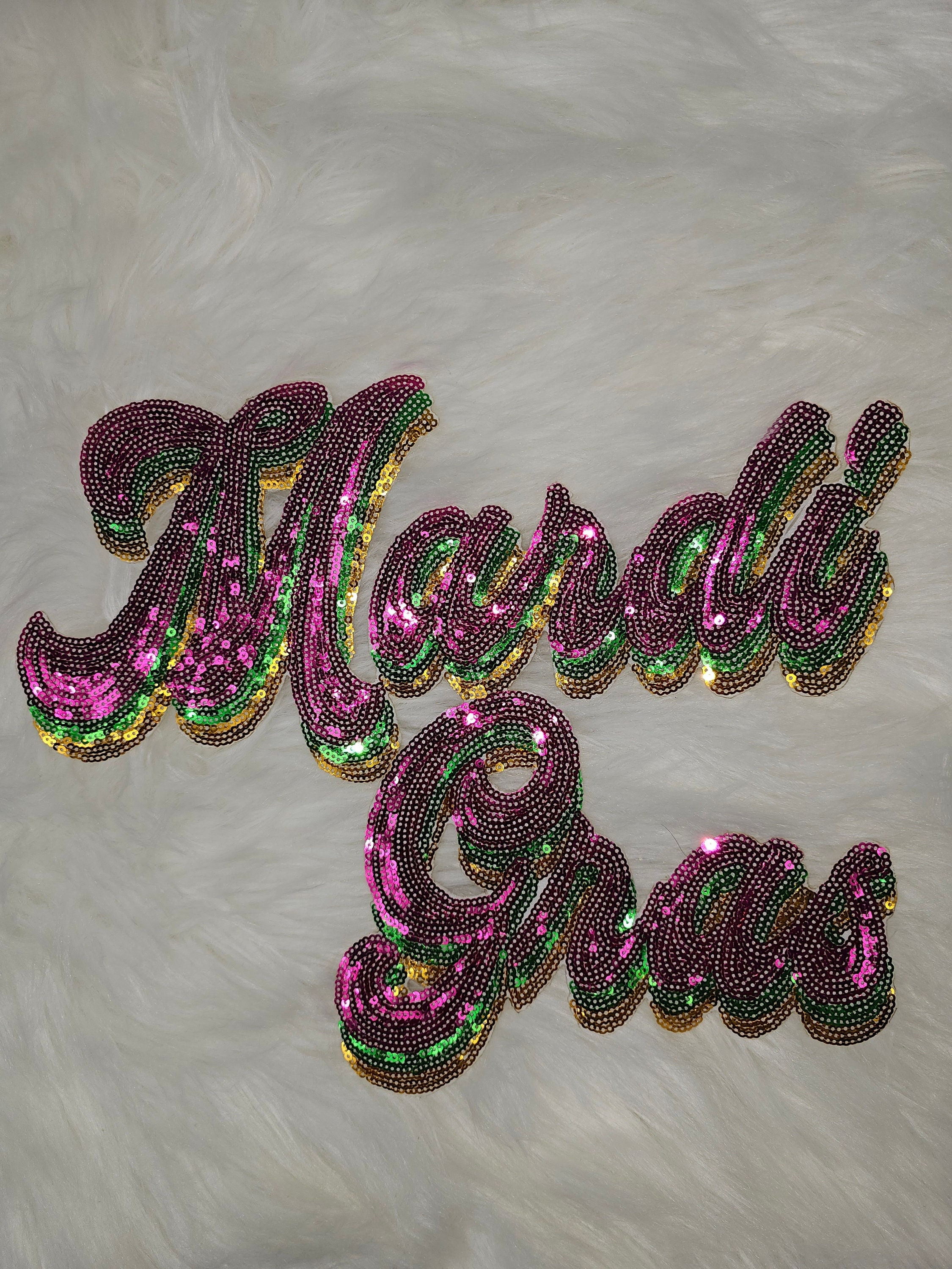 Nutcracker SEQUIN MARDI GRAS PATCHES AND EMBROIDERY PULLOVER