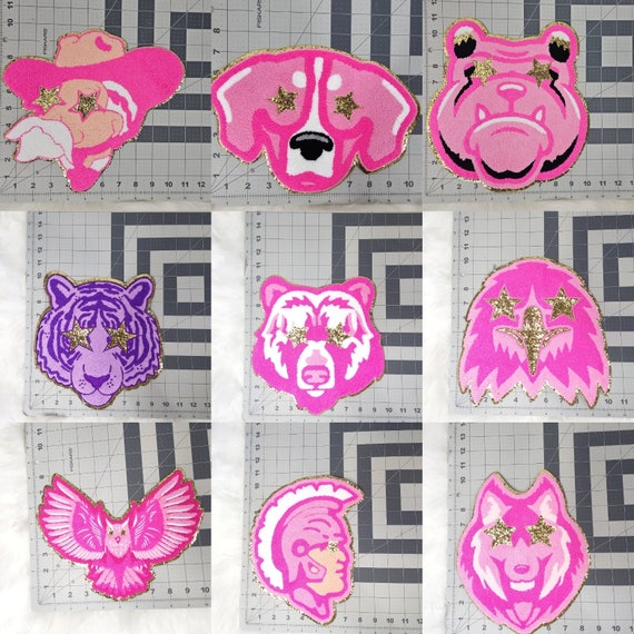 Victoria's Secret PINK 5 CUTE Iron-On Patches~PERSONALIZE your