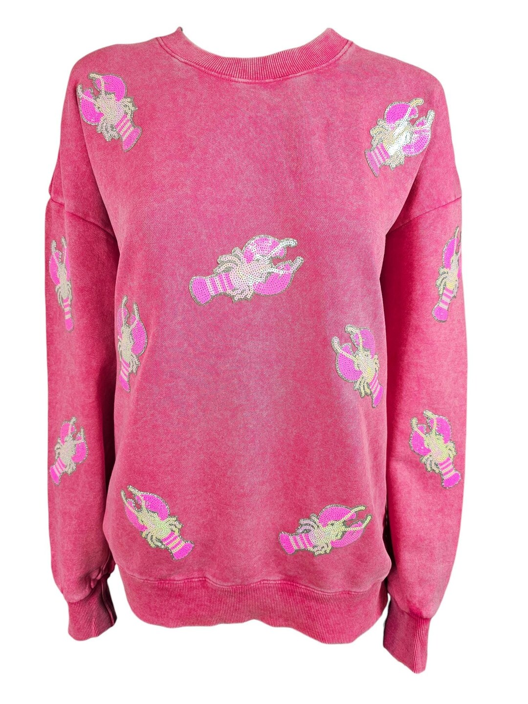 Sequin Crawfish Mardi Gras Sweatshirt main image 1