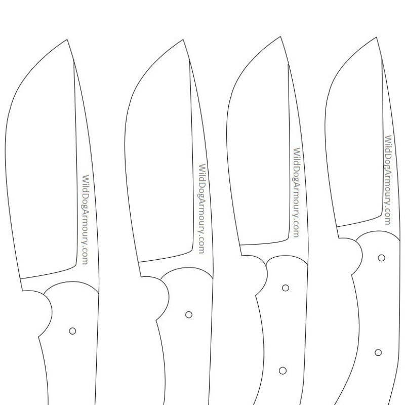 Printable Knife Template Etsy