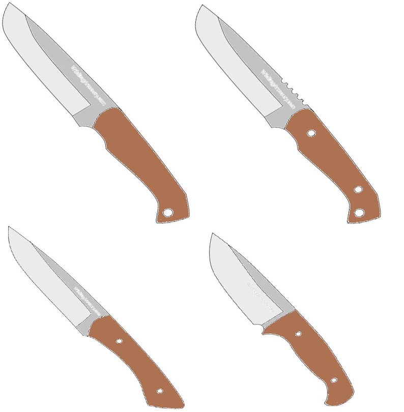 Knife Template Bundle – 22 Proven Blade Patterns in Multiple Sizes (PDF ...