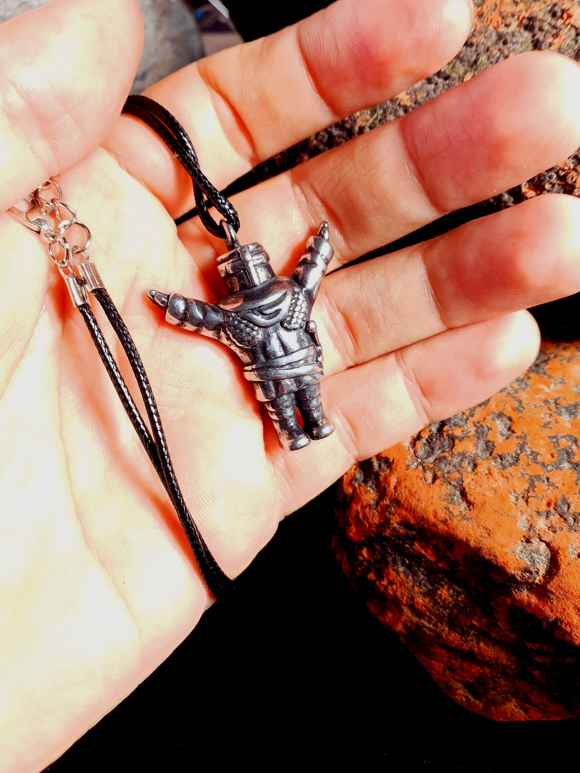 Dark souls necklace Solaire of Astora Knight pendant. Undead Etsy