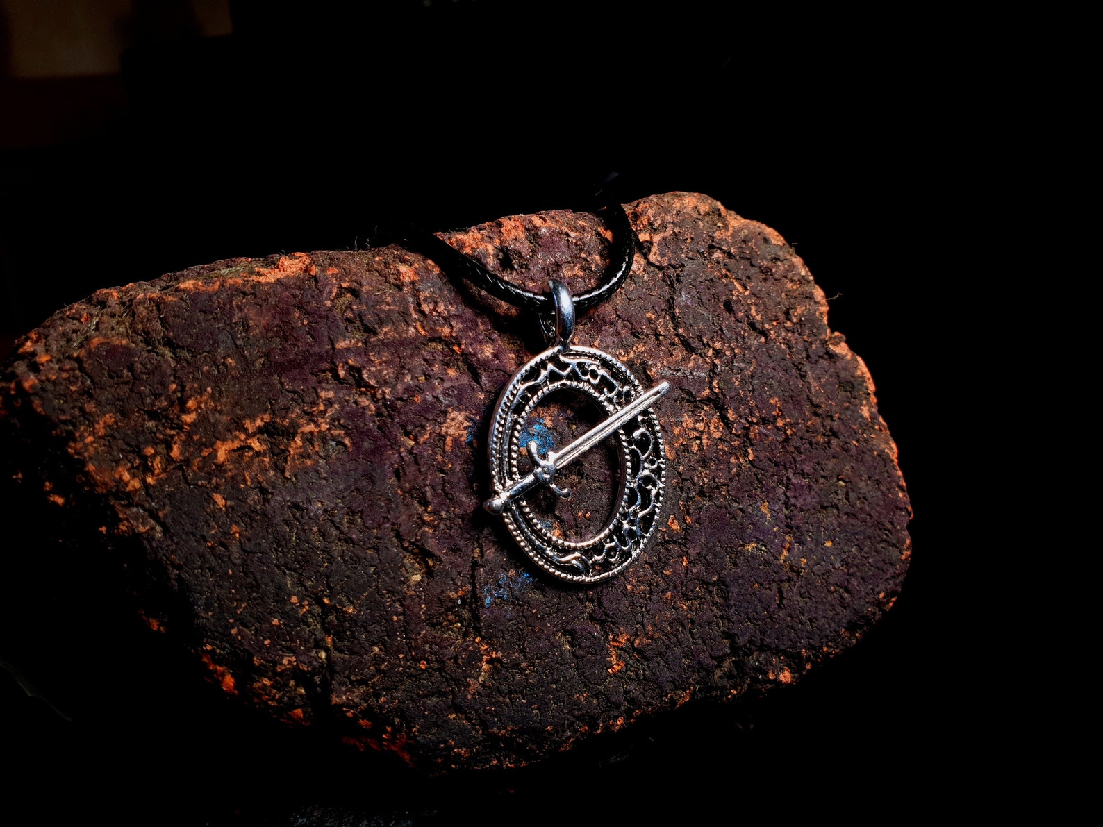 Dark souls necklace Blades of the Darkmoon pendant. Dark Etsy