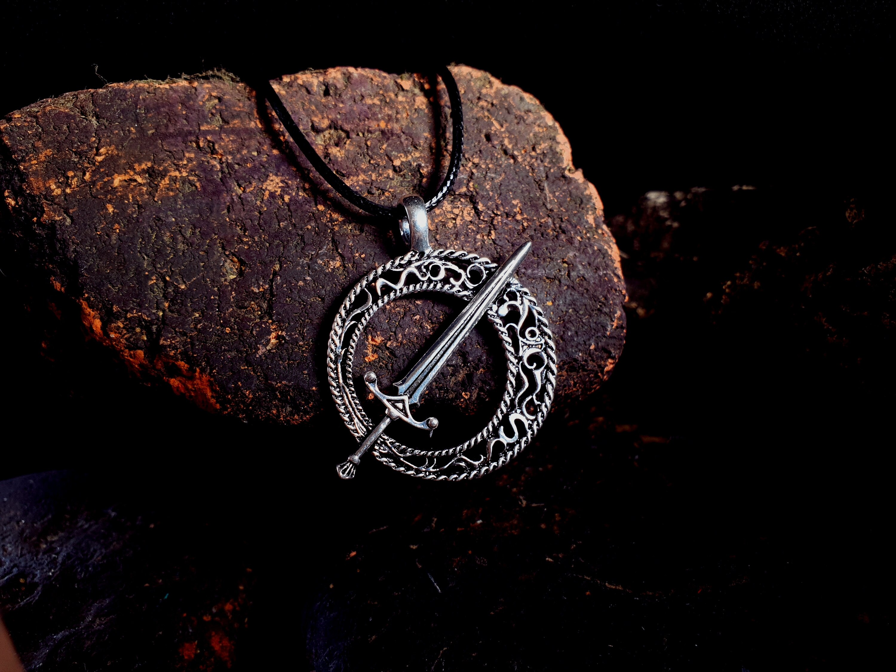Dark souls necklace Blades of the Darkmoon pendant. Dark Etsy