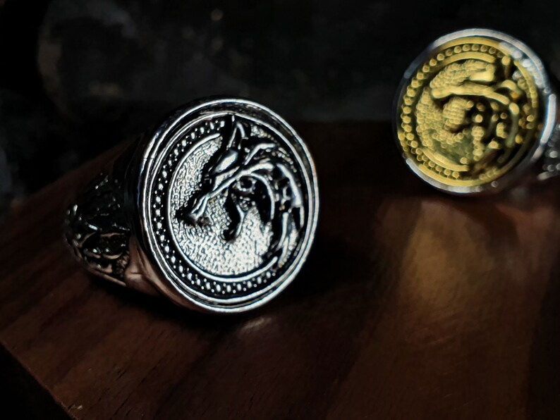 The Witcher Ring / the Witcher 3 Silver Wolf Ring / Etsy UK