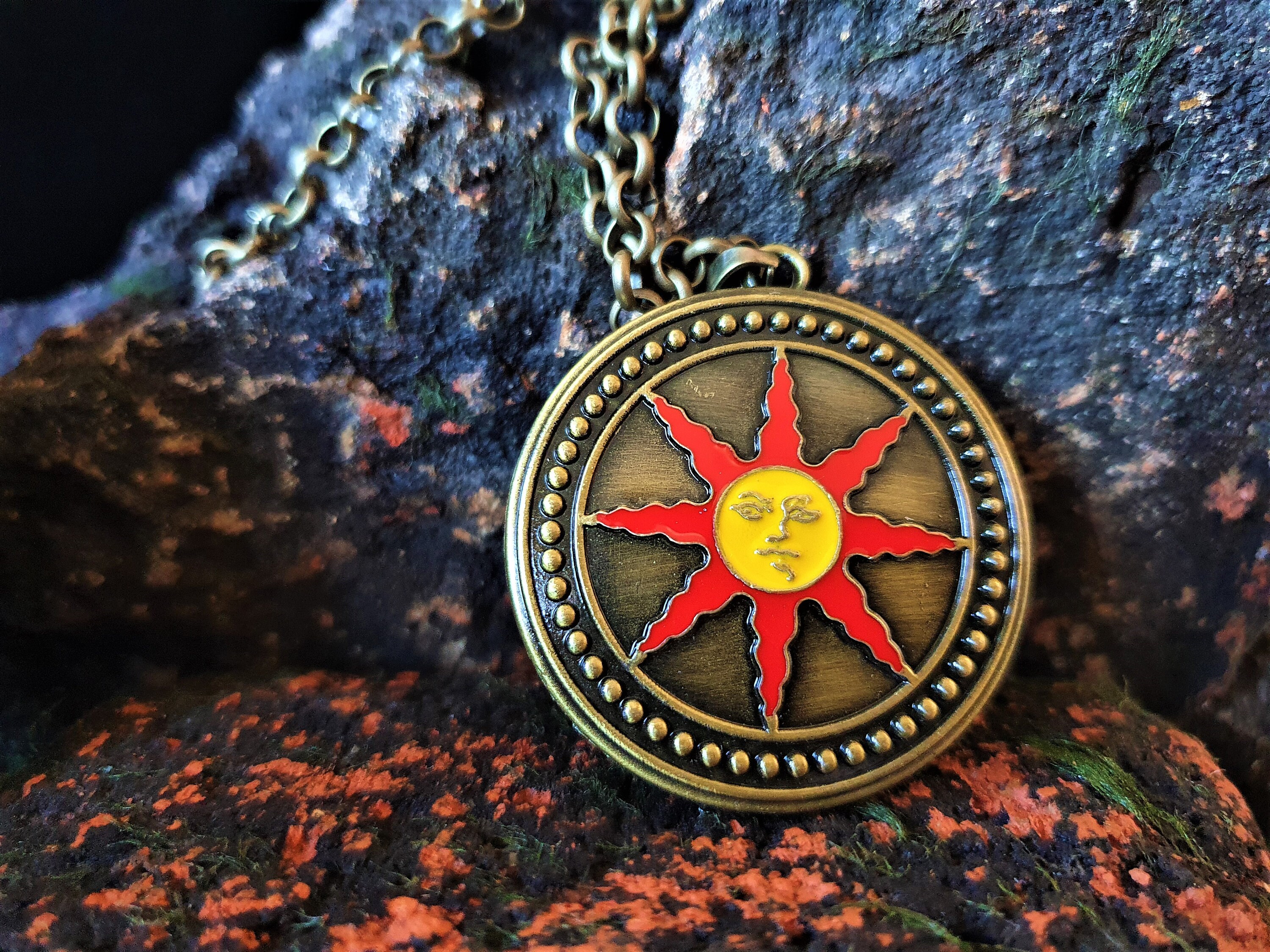 Dark souls necklace warrior of sunlight. Dark souls cosplay. Etsy