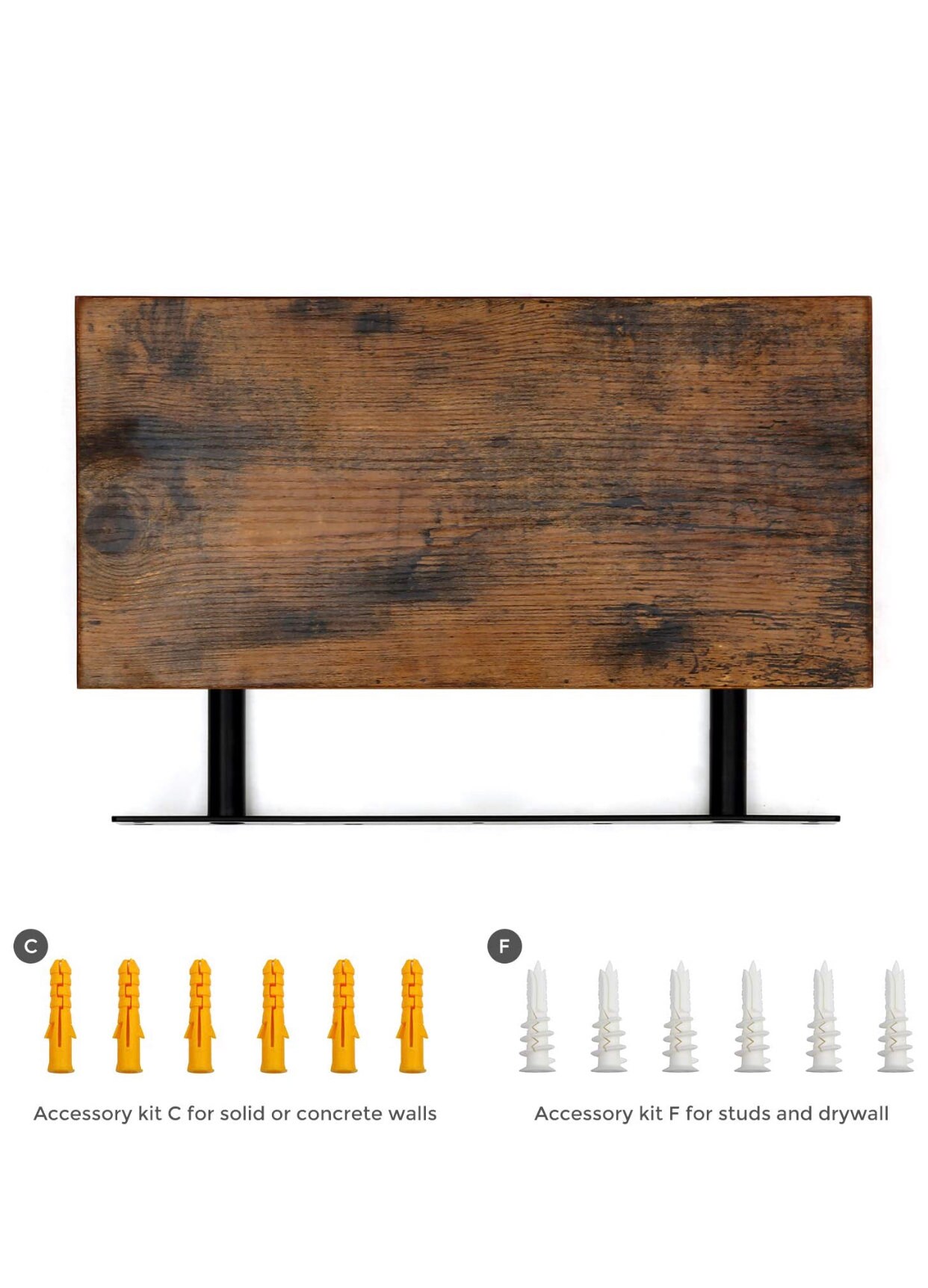 Vintage Floating Shelf Black Rustic Floating Shelf Etsy