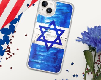 Caso de iPhone de la bandera israelí, caso para iPhone, estoy con el caso de Israel, caso Israel patriótico