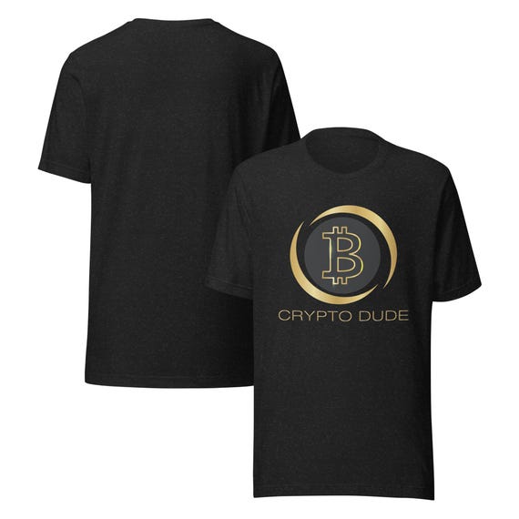 T-Shirt Bitcoin – Logo Originale Bianco E Nero – Cotone – Maglietta Uomo – Crypto
