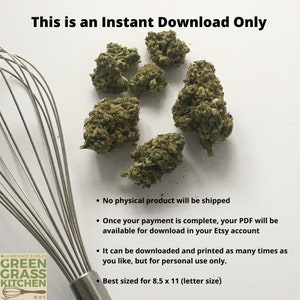 Printable Edibles Recipe to Make Cannabutter butter infused with cannabis image 6