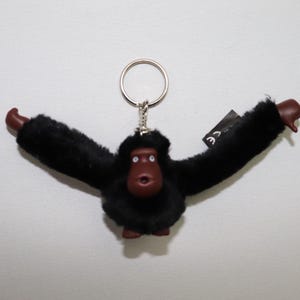 Kipling Monkey Keychain Ring Black Color- New without tag