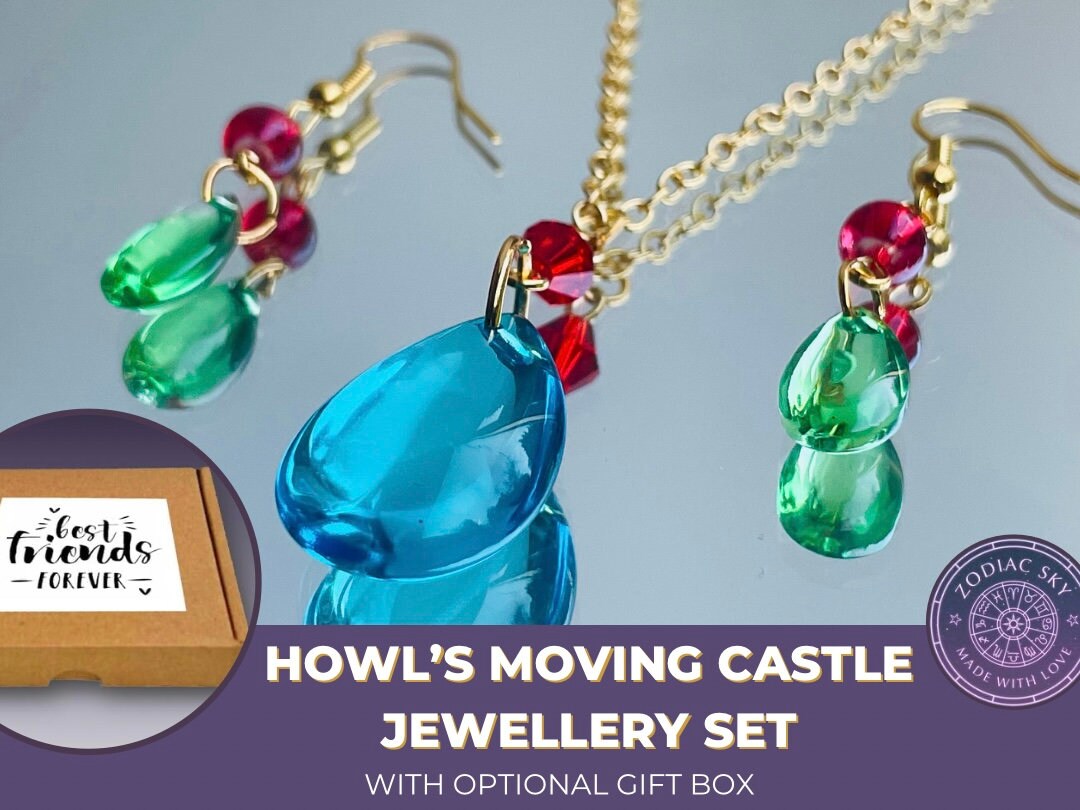 Personalised Anime Jewellery Gift Box Howls Moving Castle Glass Effect