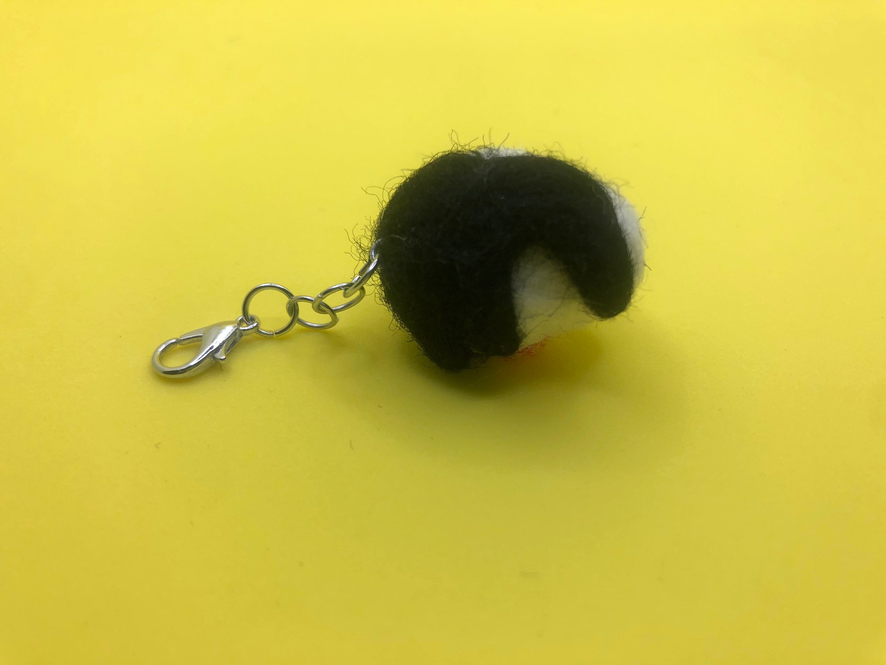 Mini Spamton Needle Felted Keychain Etsy