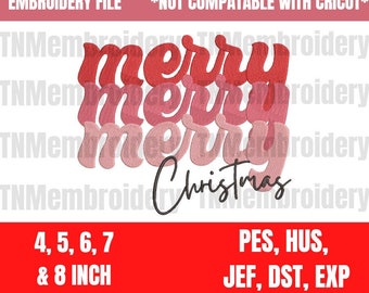 God Jul-broderimapp - 5 storlekar - 5 format - Vinter, Helgdag, Jul, Trendig