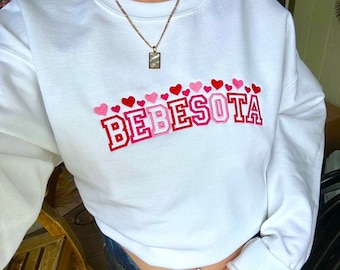 Bebesota Embroidered Crewneck - Valentine's Day - Hearts, Love