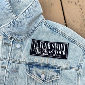 The Eras Tour Custom Patch - Iron On - Personalizable Stadium & Date - Midnights