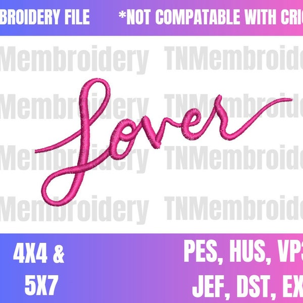 Lover Album Embroidery File - 4x4 & 5x7 - Era's Tour