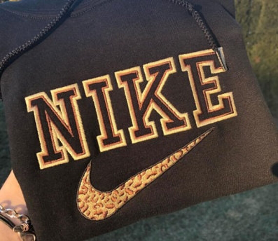 NIKE CHEETAH SWOOSH Embroidery File 7 format Large Etsy
