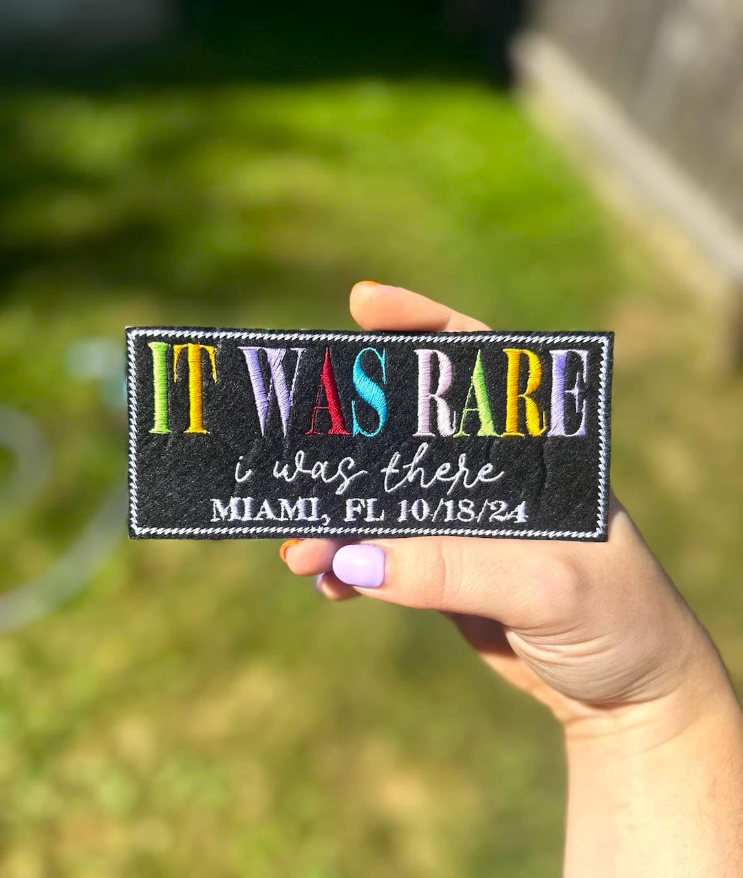 It Was Rare , I Was There - Custom Patch - Iron on - Custom City & Date ...