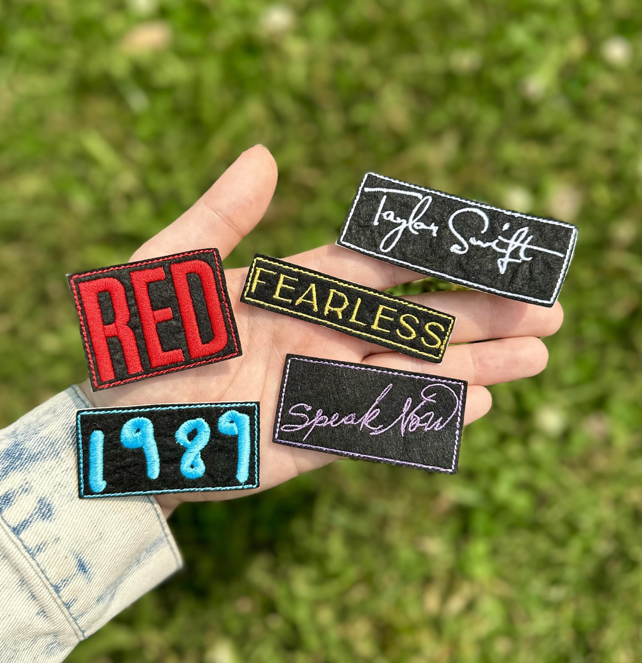 The Eras Tour Custom Patches Iron on Fearless, Speak Now, RED, 1989,  Reputation, Lover, Folklore, Evermore, Midnights 