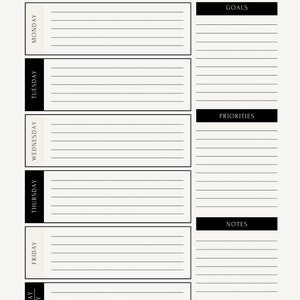 Monthly & Weekly Planner - Etsy