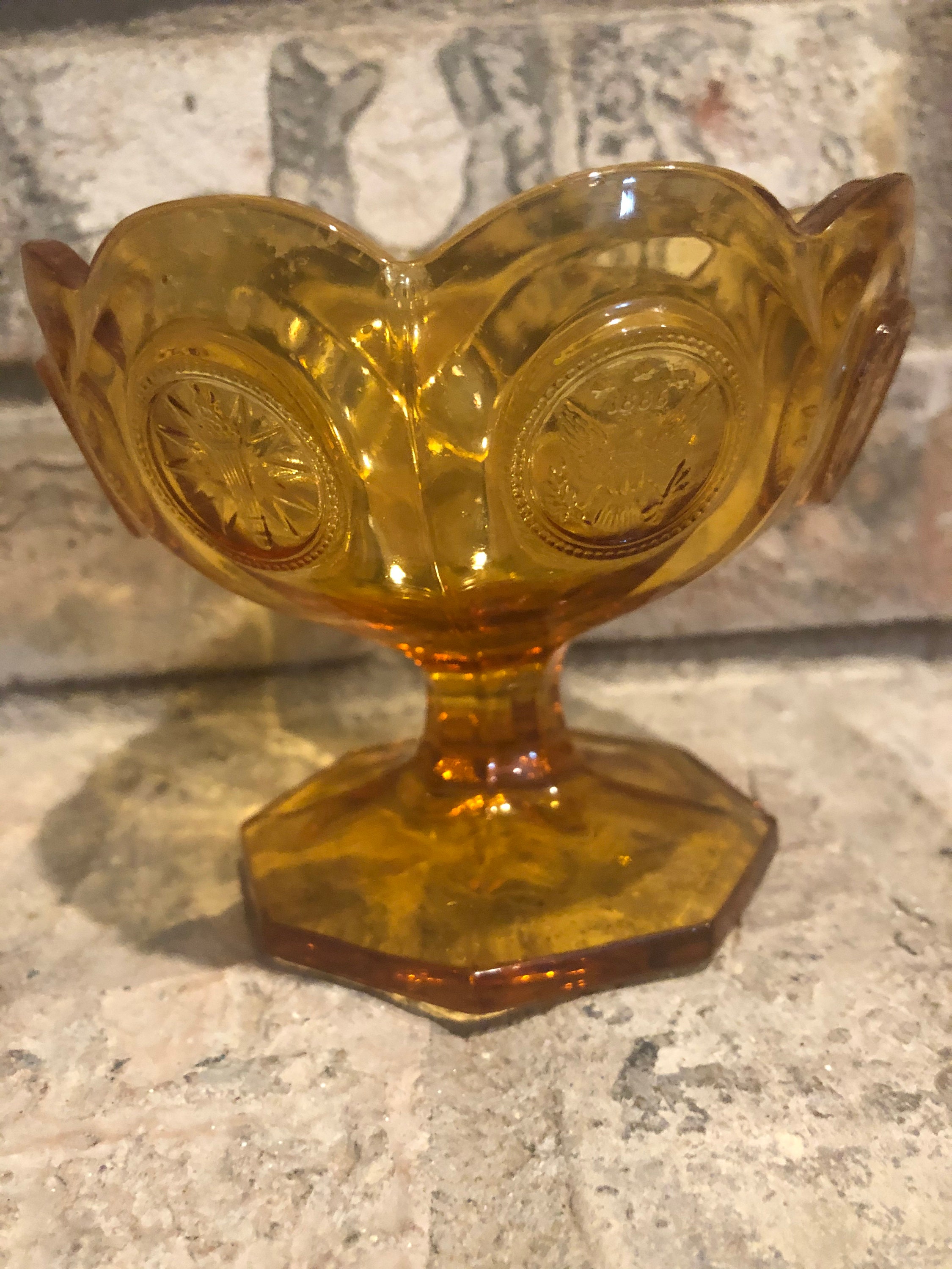 Fostoria Amber Glass Candy Dish 1887 Etsy 日本