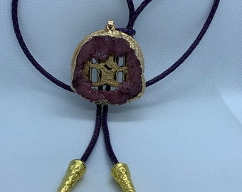 Geolo - Geode Bolo Tie