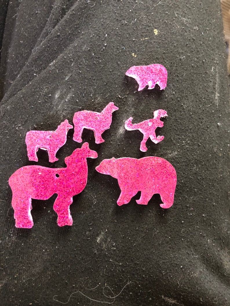 Llama mama and babies keychain