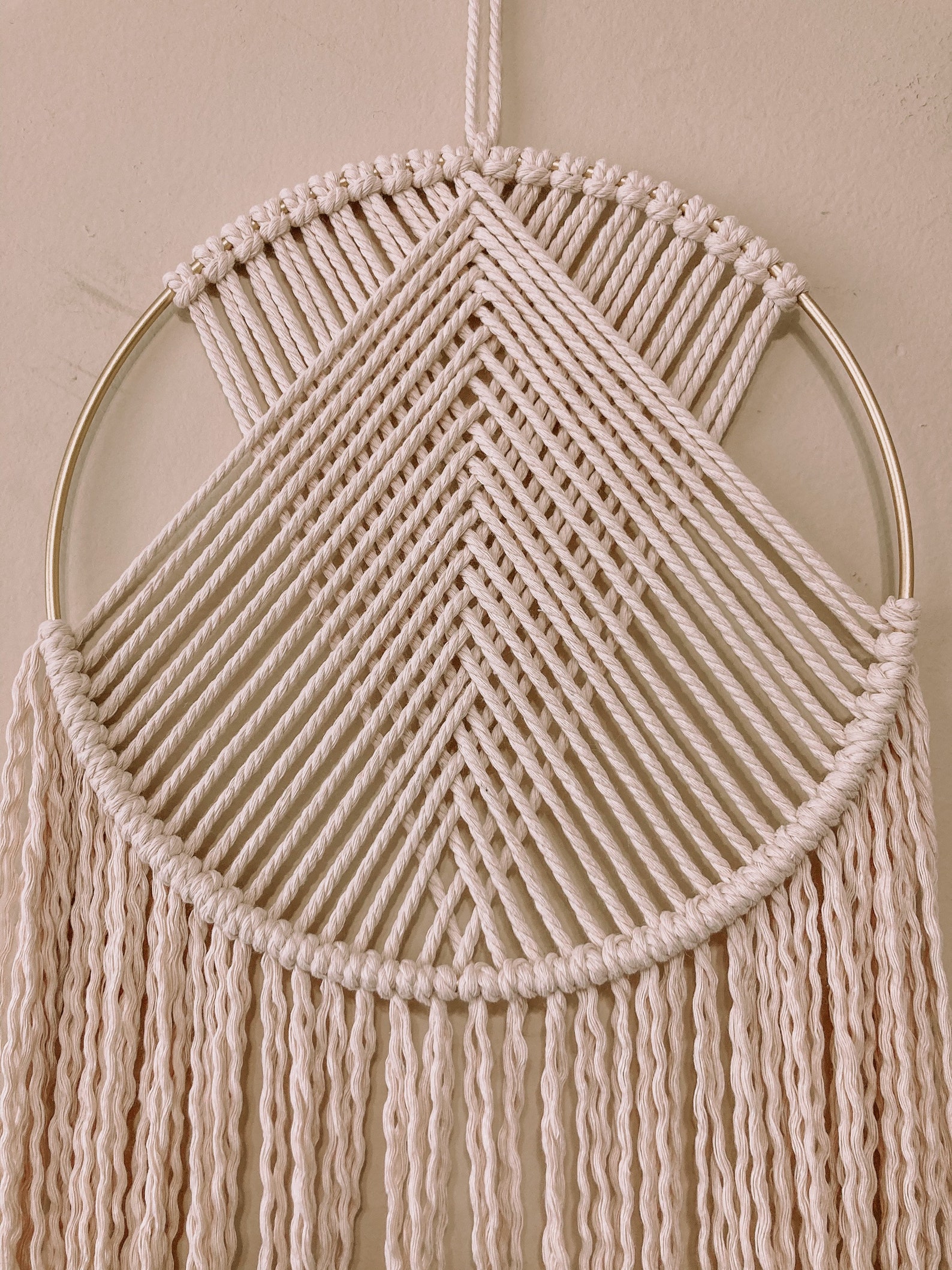Macrame Ring Wall Hanging Etsy