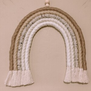 Big Macrame Rainbow (Neutral Colors) - Wall Hanging