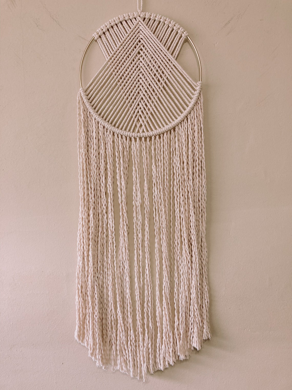 Macrame Ring Wall Hanging Etsy