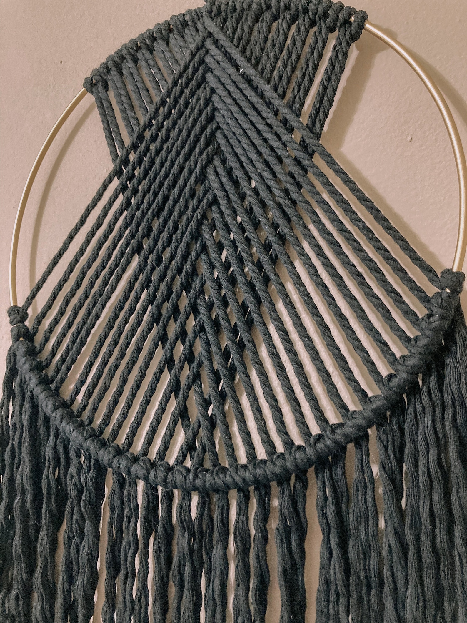 Macrame Ring Wall Hanging Etsy