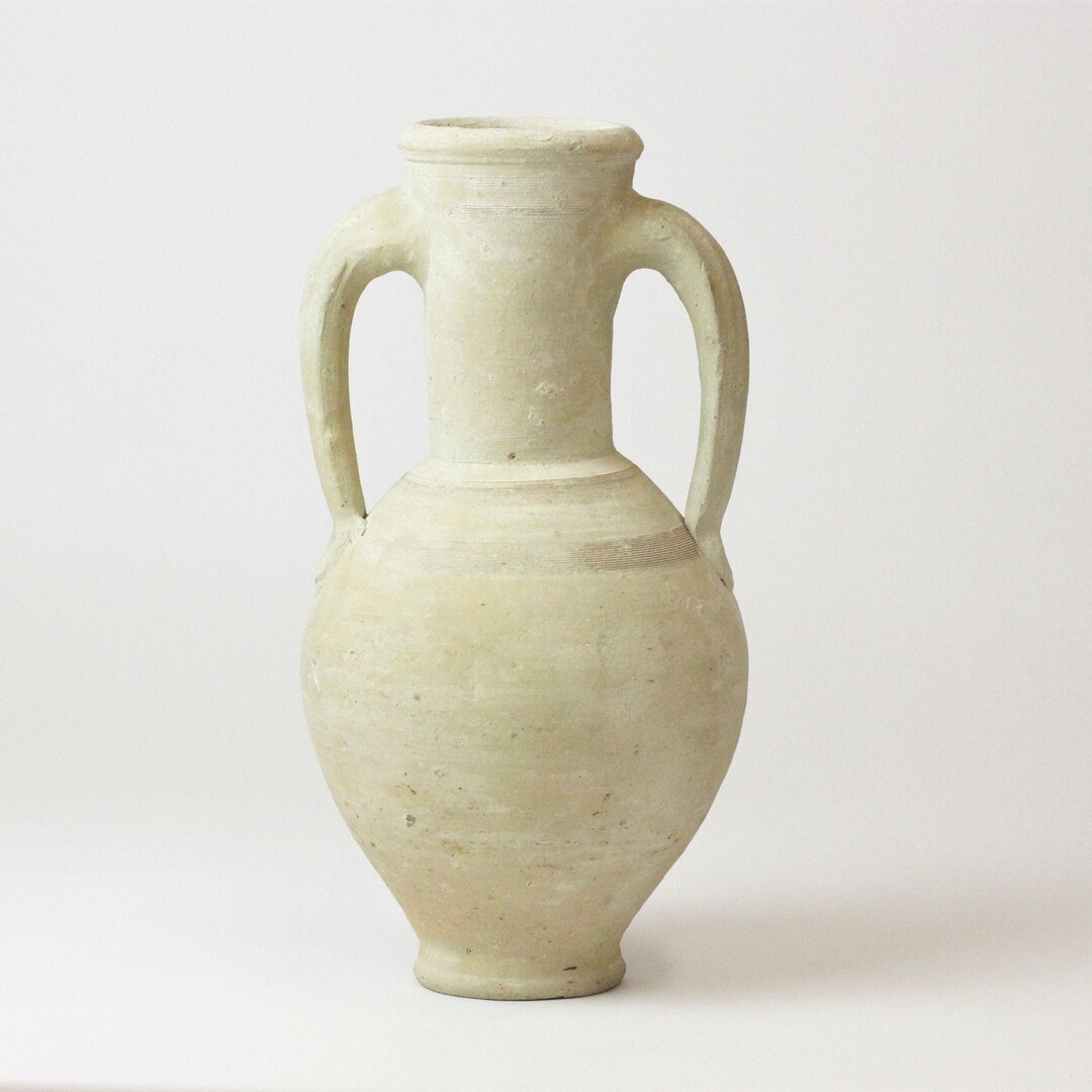 Tunisian Terracotta Vintage Amphora Vase Etsy