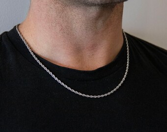 Mens Stainless Steel Necklace - Etsy 