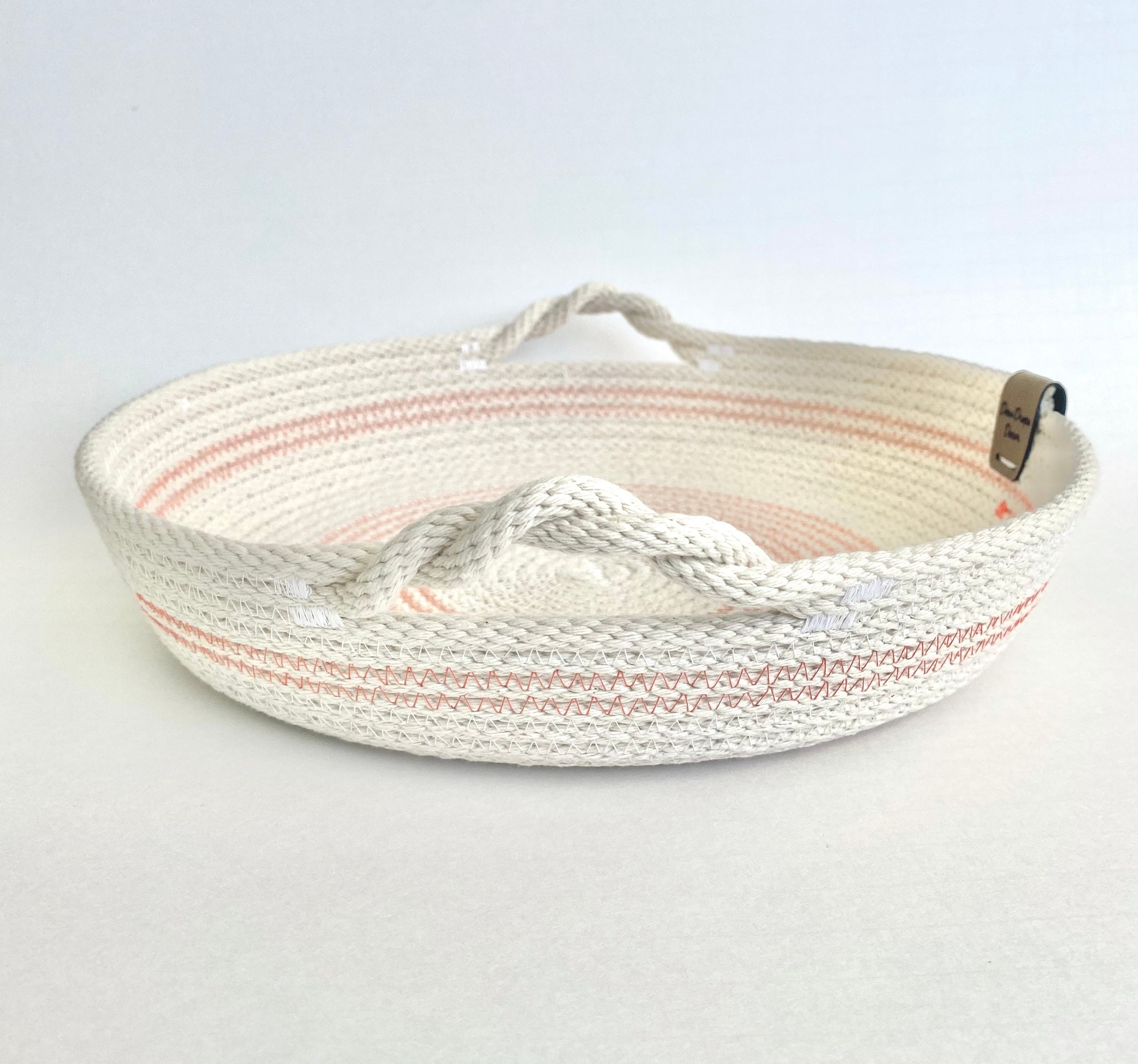 Rope Tray With Handles for Entryway Table Small Items Etsy Ireland