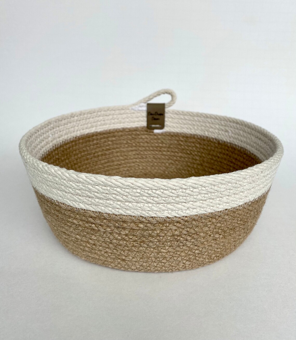 Jute basket cotton rope basket rope bowl fruit basket Etsy
