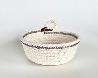 Small Rope Dish for keys/ring dish/desk organizer/small items holder/entryway table bowl