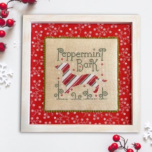 Peppermint Bark - Cross stitch Chart - Instant Download