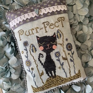 Purr Fect - Cross stitch Chart by Dirty Annie&#39;s - Instant Download