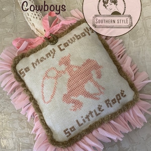 So many Cowboys - Cross stitch Chart - Instant Download