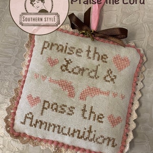 Praise The Lord - Cross stitch Chart - Instant Download