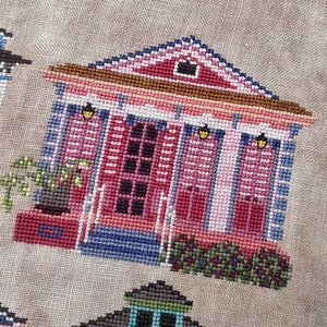Garden District: Maison Bourgois - Cross stitch Charts by Dirty Annie&#39;s - Instant Download