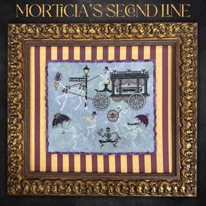 Morticia&#39;s Second Line - Cross stitch Chart by Dirty Annie&#39;s - Instant Download