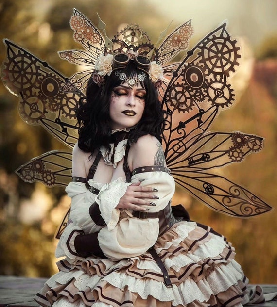steampunk fairy dress Small Vintage 1920s Style Black Floral Costume Flapper Dress – Flying Apple  Vintage main image 0
